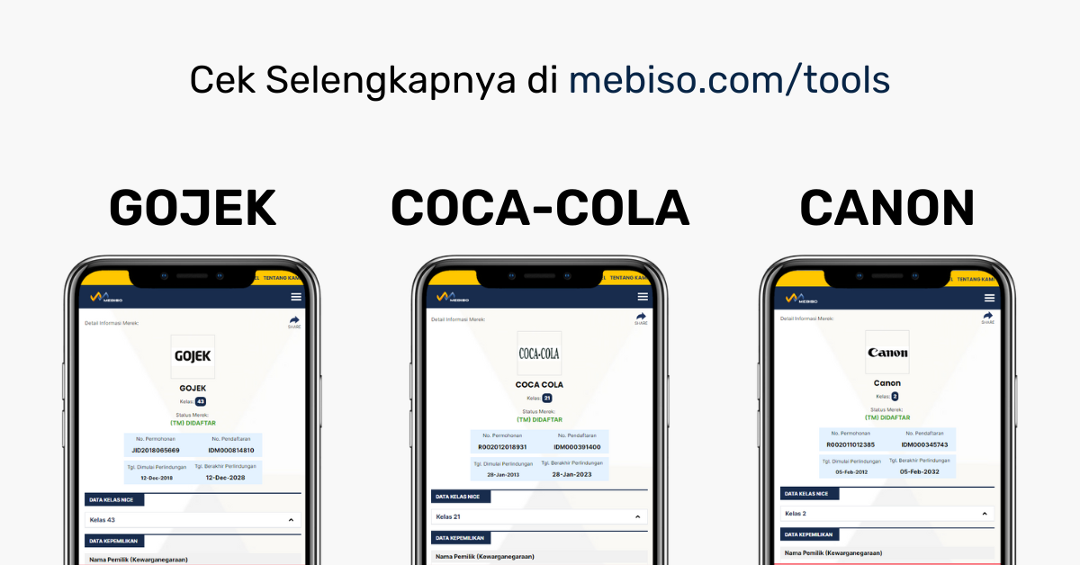 Contoh: Gojek, Canon, Coca Cola