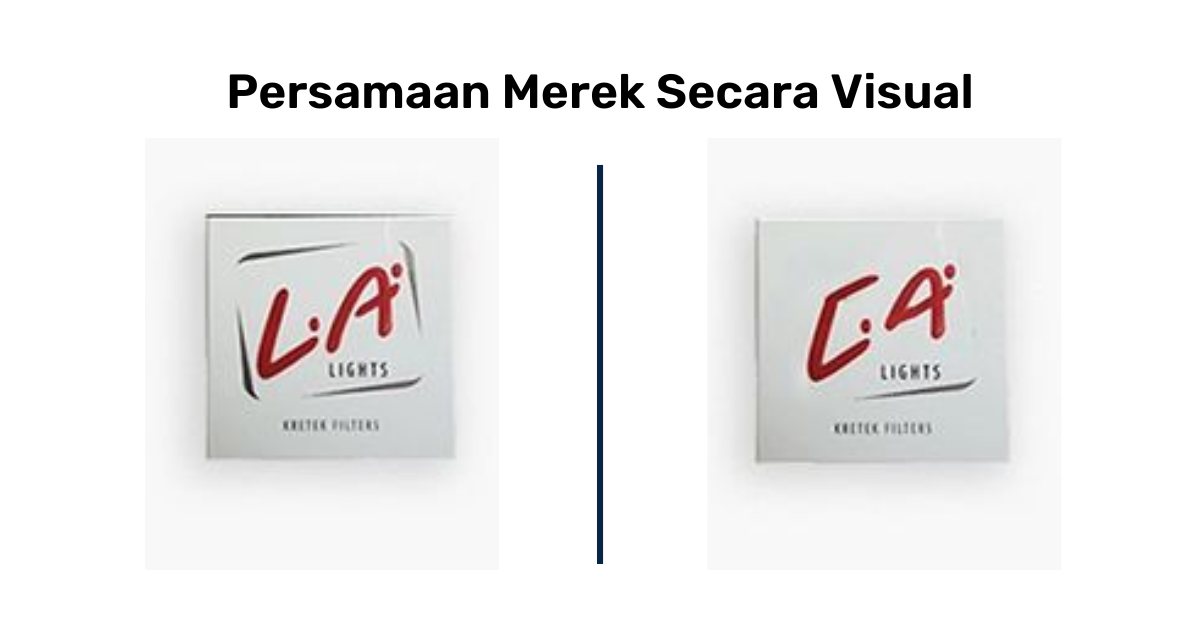 Contoh merek dengan persamaan pada pokoknya secara visual