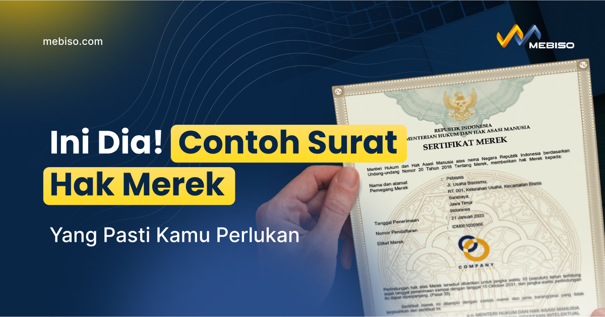 Contoh Surat Hak Merek Yang Pasti Kamu Perlukan