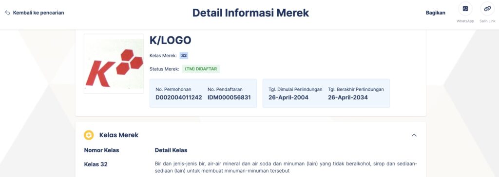 contoh logo terdaftar (konimex)