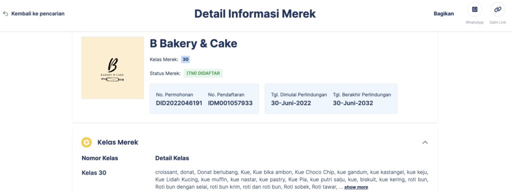 contoh logo umkm b bakery & cake