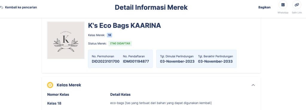 logo merek umkm k's eco bags