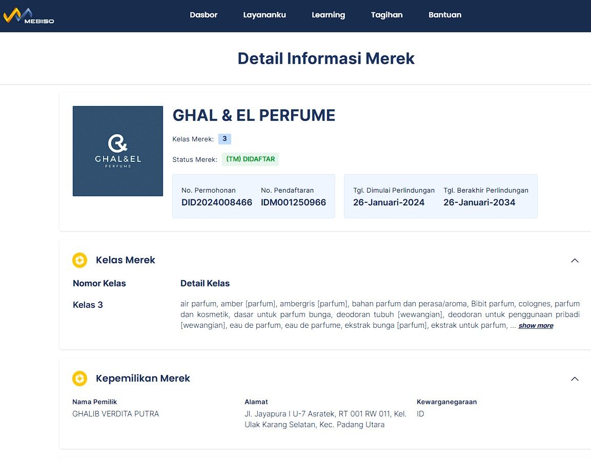 logo parfum ghal & el