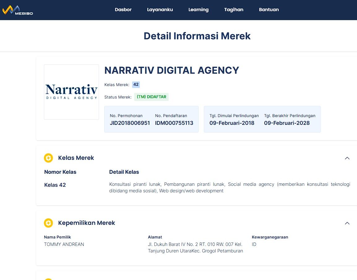 merek narrativ digital agency