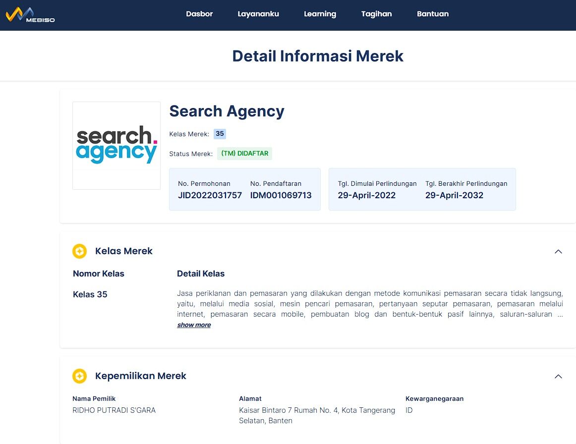 merek usaha kreatif terdaftar