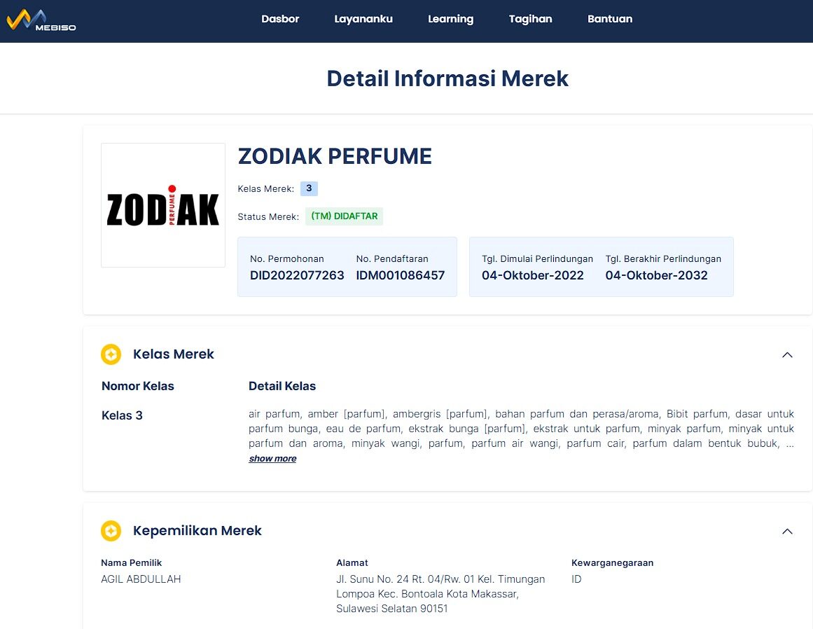 contoh logo zodiak perfume