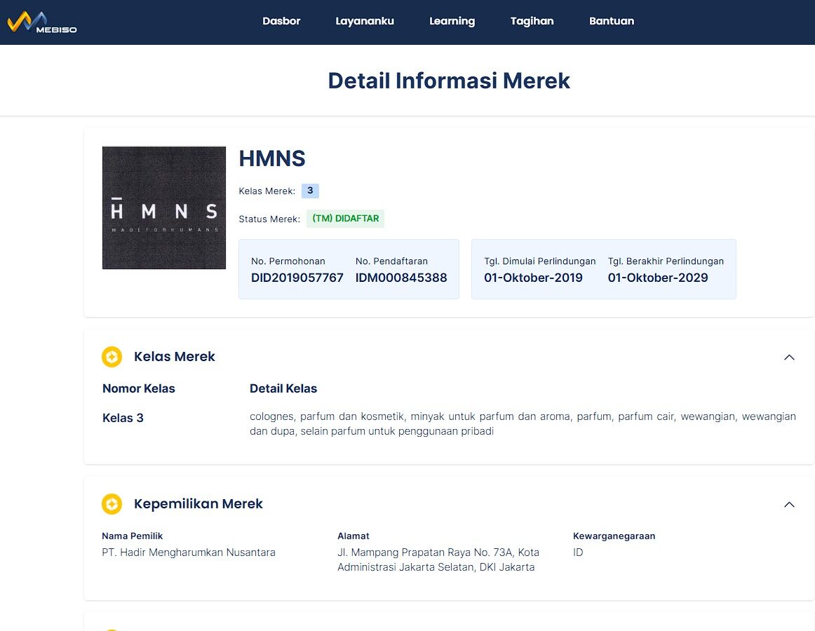 logo brand parfum hmns