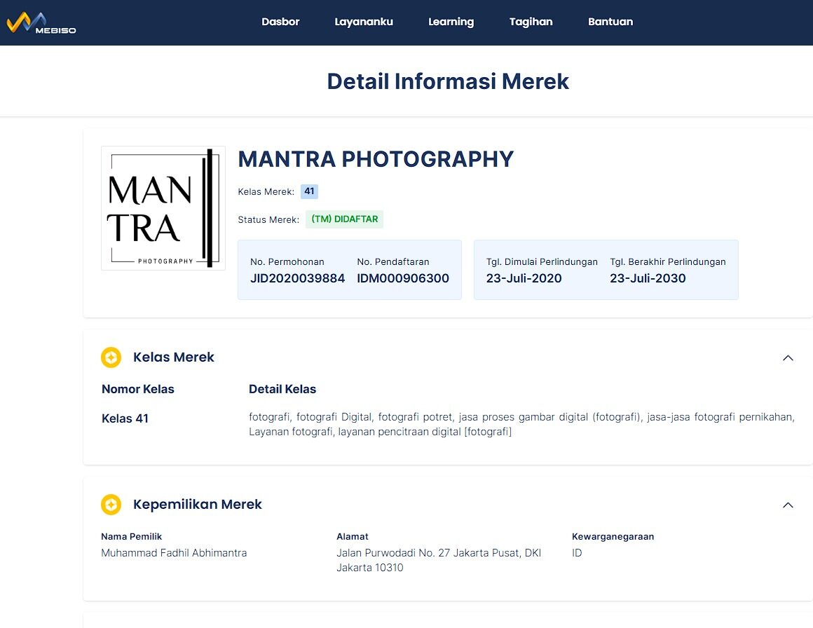merek usaha kreatif terdaftar