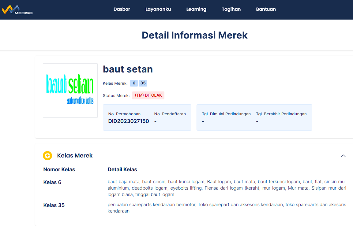 Contoh Gambar Merek yang Tidak Dapat Didaftarkan