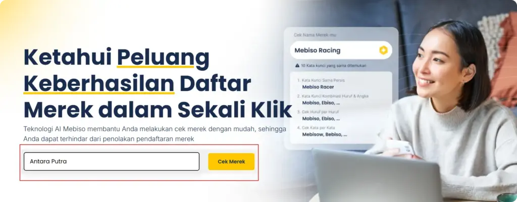 cara cek merek di mebiso