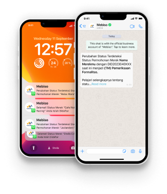 Hasil Notifikasi Monitoring Merek
